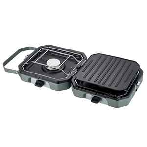 Estufa de Gas portátil para acampar al aire libre, cocina de doble quemador para Picnic, viaje <span class=keywords><strong>a</strong></span> prueba de viento, móvil, alta calidad, ahorro de energí<span class=keywords><strong>a</strong></span> personalizado, CE - Product Image 2