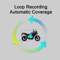 Enregistreur vidéo de moto étanche avec caméra avant 1080p arrière 1080p Support GPS Wifi sans écran