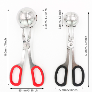 Yongli Dụng Cụ Làm Thịt Viên Không Dính Kẹp Cán, Kẹp Làm Thịt Viên Bằng Thép Không Gỉ Kẹp Làm Đá Bánh <span class=keywords><strong>Pop</strong></span>, Muỗng Bột Bánh Quy - Product Image 6
