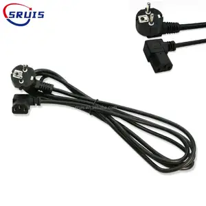 right angle plug extension cord figure of eight power lead euro schuko plug male power cord plug