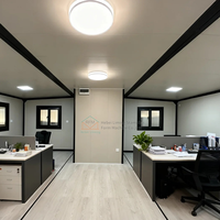 Maison conteneur pliable à double aile de 20 pieds pour exportation transfrontalière, pour activités résidentielles extérieures, maison de bord de mer temporaire