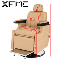 Fauteuil de Barbier Électrique Inclinable Ergonomique XFMC pour Salon de Coiffure, Mobilier de Salon, Personnalisation OEM/ODM pour Poste de Barbier