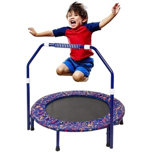 SereneLife <span class=keywords><strong>Mini</strong></span> Trampolino Pieghevole da 40 Pollici, Compatto per Fitness, per Bambini e Adulti, Rebounder con Maniglia in Schiuma per Allenamento Indoor/Giardino - Product Image 2