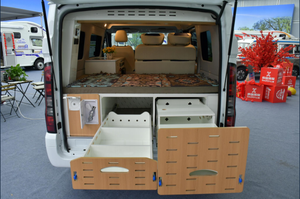 Camping en plein air voyage <span class=keywords><strong>caravane</strong></span> camping-car Vampervan 4x4 RV camping-car véhicule récréatif camping-car - Product Image 5