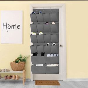 Closet Over the Door <b>Shoe</b> Rack Hanging <b>Shoe</b> Organizer 24 Pockets Clear Over the Door Hanging <b>Shoe</b> Organizer - Product Image 3