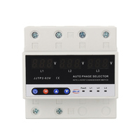 Interruptor de Transferencia Automática (ATS) Trifásico Digital Ajustable JIUJI AC de 63A con Protección Contra Sobretensión y Baja Tensión