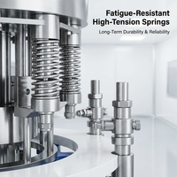 Machine industrielle entièrement automatique à grande vitesse pour le rinçage, le remplissage et le bouchage de bouteilles d'eau potable pure en PET et en verre