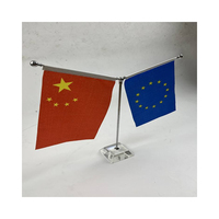 Drapeau de table arc-en-ciel Drapeau de table de conférence d'affaires Wholesale World Table peut être personnalisé pour imprimer des types de tissu