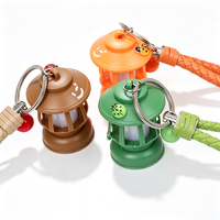 Mini lampe LED rétro pour camping, porte-clés en plastique léger, design de dessin animé, pour cadeaux promotionnels, souvenirs, accessoires