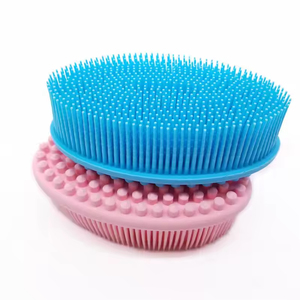 Cepillo de silicona para el cuerpo con dispensador de gel de ducha, mango largo, portátil, suave, para masaje en el baño - Product Image 4