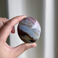 Pierre de palmier en jaspe océanique naturel de Madagascar, pierre gemme roulée et polie, cristal coloré, pour décoration intérieure, collection et cadeau, vente en gros
