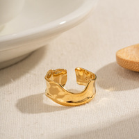 Accessoires pour femmes en gros, nouveaux produits, bagues en acier inoxydable pour femmes, bijoux à la mode, or