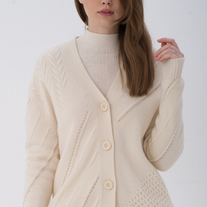 Cappotto personalizzato Crochet Designer Long Ladies Chunky Wool Thick stile coreano maglione <span class=keywords><strong>Cardigan</strong></span> lavorato a maglia per le donne Chic Plus Size - Product Image 6