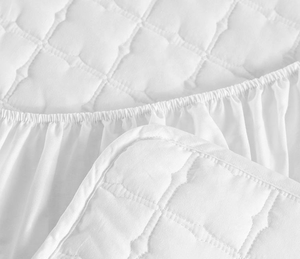 <span class=keywords><strong>Protector</strong></span> de Colchón Impermeable de Tela de Rizo de Fibra de Bambú, 300 Hilos, Transpirable, Blanco, Antideslizante, Ajustable, Lavable a Máquina, para Todas las Estaciones - Product Image 6