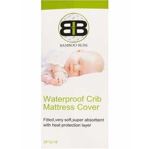 Copri letto di flanella per culla impermeabile in bambù - Product Image 1