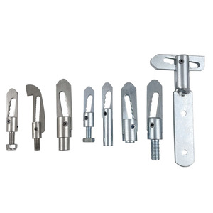 Nouvel embout de verrouillage forgé en acier doux/inox galvanisé à chaud avec filetage M12 pour portes arrière de camions anti-lumière - Product Image 6