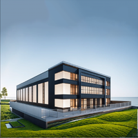 Edificio Prefabricado de Acero para Almacén, Cobertizo de Almacenamiento Industrial Ligero y Taller