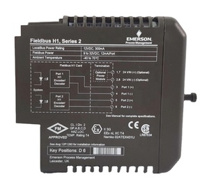 Modulo Emerson Originale 12P2471X062 Fieldbus Serie H1 <span class=keywords><strong>2</strong></span> KJ3242X1-BA1 Disponibile per PLC, <span class=keywords><strong>PAC</strong></span> e Controllori Dedicati - Product Image 1