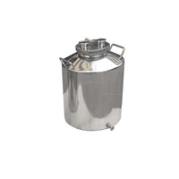 Réservoir de distillation de stockage de liquide en acier inoxydable 20L - 100L 316