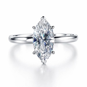 SGARIT Custom Luxury Marquis Cut Engagement <b>Ring</b> Lab Diamond 18K Gold VVS D 2EX 2ct IGI Certificate Solitaire Style Women - Product Image 2