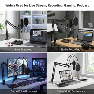BM 800 Studio <strong>Microphone</strong> Kits With V8 Sound Card Professional K8 Wireless <strong>Microphone</strong> <strong>for</strong> Cell Phone <strong>Computer</strong> Recording TikTok - Product Image 5