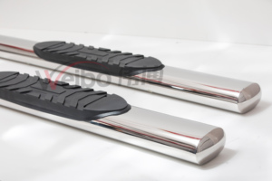 Barras de estribo para coche Toyota Tacoma, accesorio de acero inoxidable ovalado de 5 pulgadas, 4x4, rieles laterales - Product Image 4