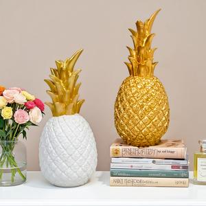 Adorno de Piña de Simulación Europea Transfronteriza, Decoración Creativa para el Hogar, Modelo de Fruta para Sala de Estar, Artesanía Esculpida en Resina Epoxi - Product Image 4