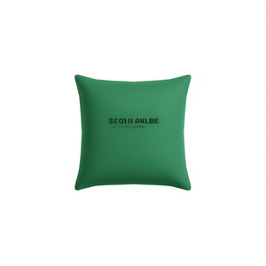 Coussin d'extérieur carré en tissu Oxford vert, résistant à l'eau, pour jardin, 100% polyester, utilisable toute l'année - Product Image 1