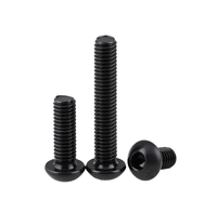 Vis à tête cylindrique à six pans creux noire pour fixation de machine CNC, quincaillerie d'assemblage, kit industriel