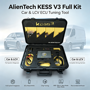 ชุดอุปกรณ์โปรแกรมเมอร์แฟลช ECU TCU สำหรับรถยนต์เชิงพาณิชย์ขนาดเล็ก KESS3 Master OBD Protocol Mode พร้อมอะแดปเตอร์ อ่านโค้ดสแกน - Product Image 1