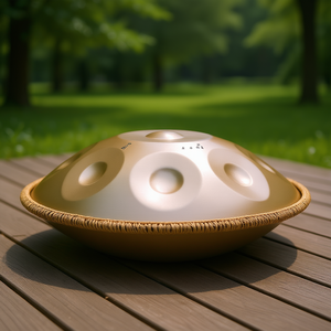 Handpan 22 pouces en Ré mineur, instrument de percussion en acier à 10 notes, monocouche - Product Image 2