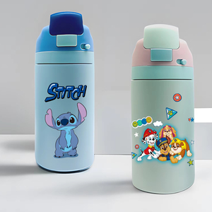 Flacon à vide isolé pour enfants de 16oz pour enfants bouteille d'eau en acier inoxydable portable avec verrouillage de sécurité chaude - Product Image 3