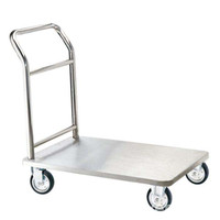 Carretilla de Plataforma de Acero Inoxidable 304, Carretilla de Mano con Plataforma Plana, Carro de Mano Plano
