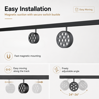 Système de maison intelligente KNX, rail magnétique fin moderne 24V, facile à installer, éclairage sur rail LED encastré à intensité variable, avec éclairage pour magasins de détail