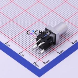 K6-6149D03 Tactile Switch Through hole Component (THT) Switch 1.6N Through Hole 18mm 50mA - Product Image 2