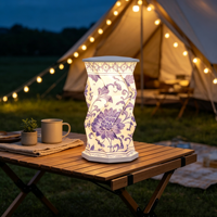 Lampe d'Ambiance LED Rechargeable en Gros avec Variateur Tactile, Lampe en Papier Pliable Durable, Accessoires de Voyage Portables