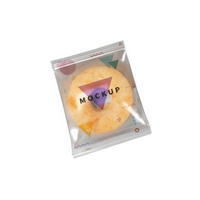 Sachet Mylar thermoscellable simple, givré, pour macarons, desserts, pâtisseries, biscuits, avec fenêtre et logo personnalisé imprimé