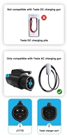 Accessoires EV Prise de charge AC EV 80Amp Tesla vers J1772 Adaptateur pour J1772 Tous les modèles