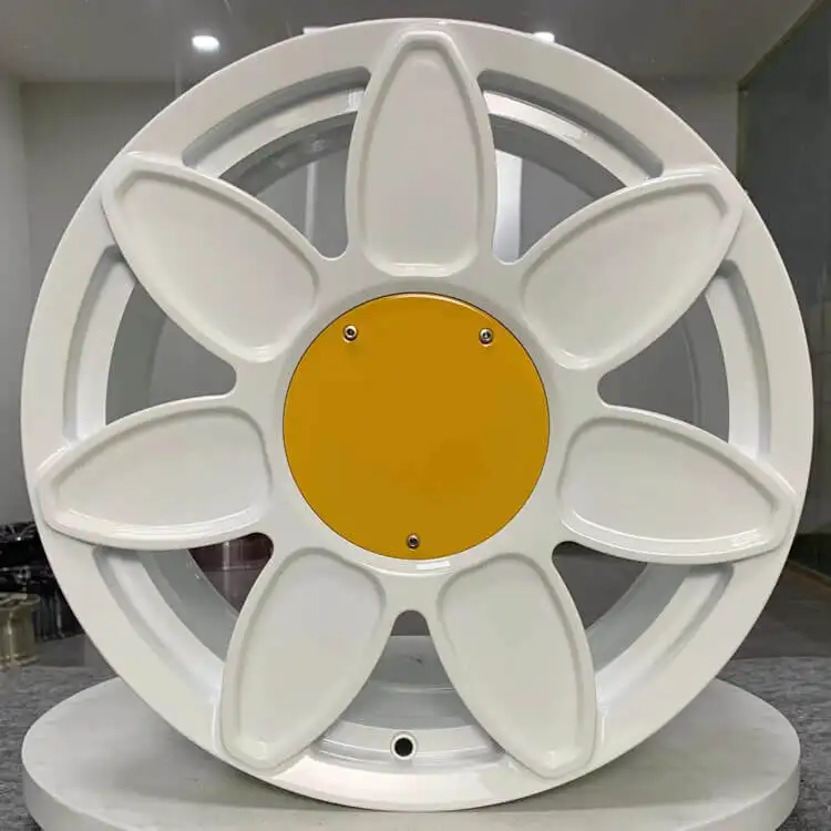 OEM 5x112 Hợp Kim Bánh xe hướng dương thiết kế thể thao rim aoutomotive vành màu trắng xe cho MK7 GTI Golf 7 Nissan qashqai J11