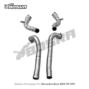 Collecteur d'échappement OEM Boska pour Mercedes Benz AMG GT GTS C190 4.0T V8 Biturbo 2015-2023 en acier inoxydable, échappement à flux libre - Product Image 6