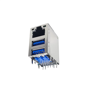 <span class=keywords><strong>USB</strong></span> <span class=keywords><strong>3.0</strong></span> kép <span class=keywords><strong>USB</strong></span> PA66 Bộ lọc Tab-up biến áp Jack Gigabit ổ cắm với bộ lọc USB3.0 RJ45 kết nối mạng Ethernet - Product Image 2