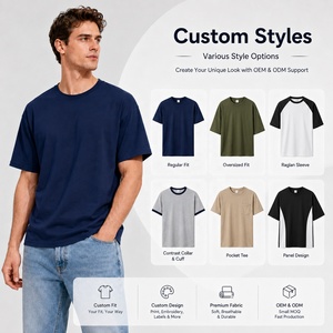 เสื้อยืดคอกลมผู้ชายผ้าเนื้อนุ่มพรีเมียมสำหรับสกรีนโลโก้ตามสั่ง ทรงคลาสสิค เสื้อผ้าแบรนด์ OEM ขายส่ง - Product Image 4