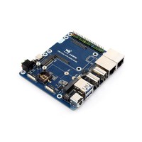 Placa Base Dual Ethernet para Raspberry Pi CM5, Compatible con Módulo 4G/5G, Puertos USB 3.2 Gen1 Dobles, Soporte para Módulo PoE