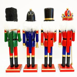 Nuevo Producto Navideño: Marioneta de Madera Clásica de 30 cm, Soldado, Decoración Creativa para Sala de Estar o Estudio - Product Image 4