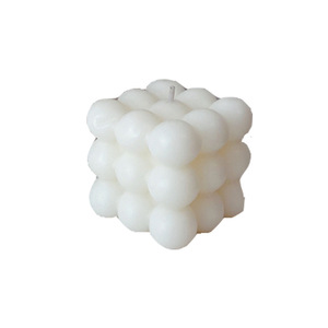 Vela Aromática Cubo Mágico Blanco 6x6x6cm, Aroma a Gardenia, Decoración para el Hogar - Product Image 3