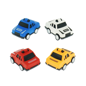 Taxi Giocattolo a Retrocarica in Plastica 6.5CM, Auto Taxi Giocattolo a Retrocarica per Bambini 75mm, Giocattoli a Capsula a Sorpresa - Product Image 2