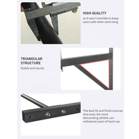 Fitness Heavy Duty Wall Mount Pull-Up Bar Chin Up Bar para el gimnasio en casa Entrenamiento Upper Body Wall Mounted Pull Up Bar