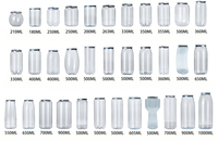 NAJIE 500ml Bouteille en plastique PET transparente de qualité alimentaire avec couvercle antivol, modèle A2 sérigraphié pour jus, sodas et boissons