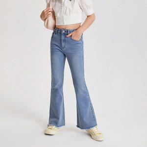 Jeans para Niñas de Uso Diario, Diseñados para un Uso Cómodo, con Tela Suave, Ajuste Relajado y Estilo Diario Sencillo - Product Image 5