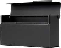 Boîte aux lettres murale en acier pour l'extérieur avec livraison de colis, étanche, durable, pour la maison et le jardin